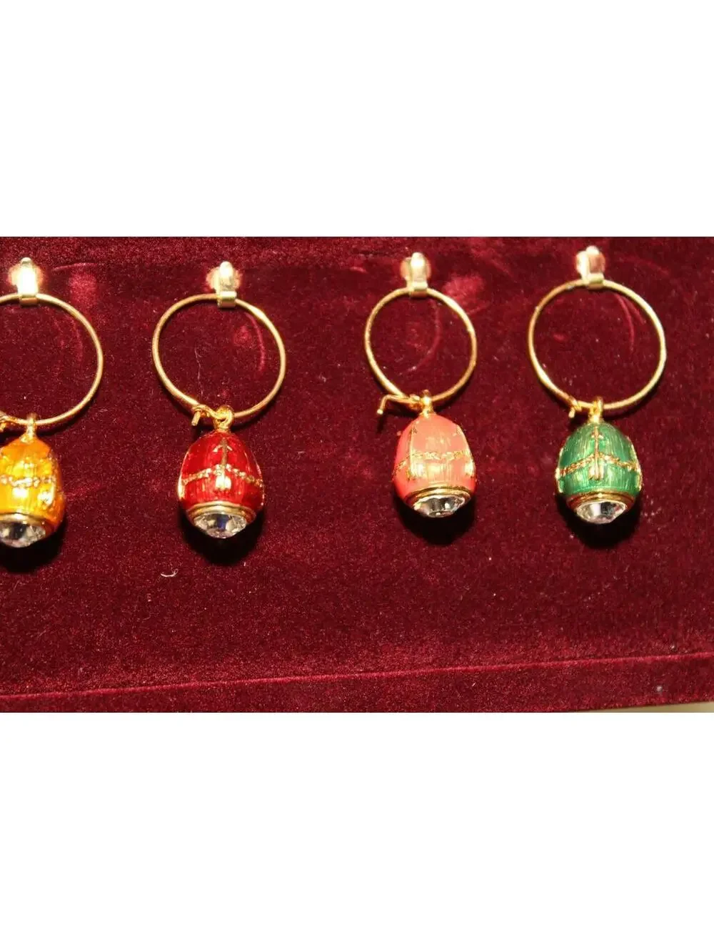 Imperial Court Faberge Egg Wine Charms - Picture 7 of 11